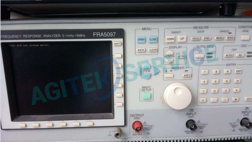 NF頻率特性分析儀FRA5097開機報錯維修
